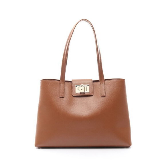 Furla Handbags - Furla brown tote bag leather